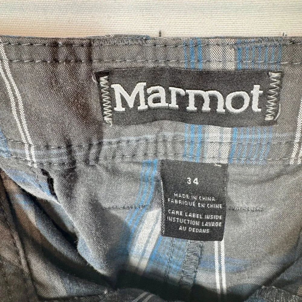Marmot Plaid Shorts Casual Comfort Walking‎ Hiking Size 34